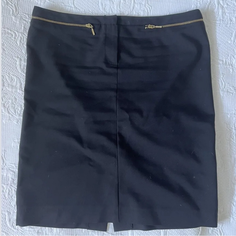 Zara Black Pencil Skirt Zipper Details XL